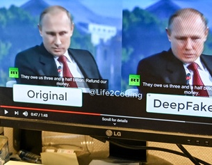 Deepfake-Beispiel mit Putin
