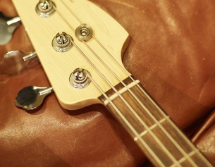 Hals einer Bassgitarre