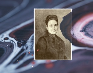 Marianne Hainisch auf einem Schüttbild