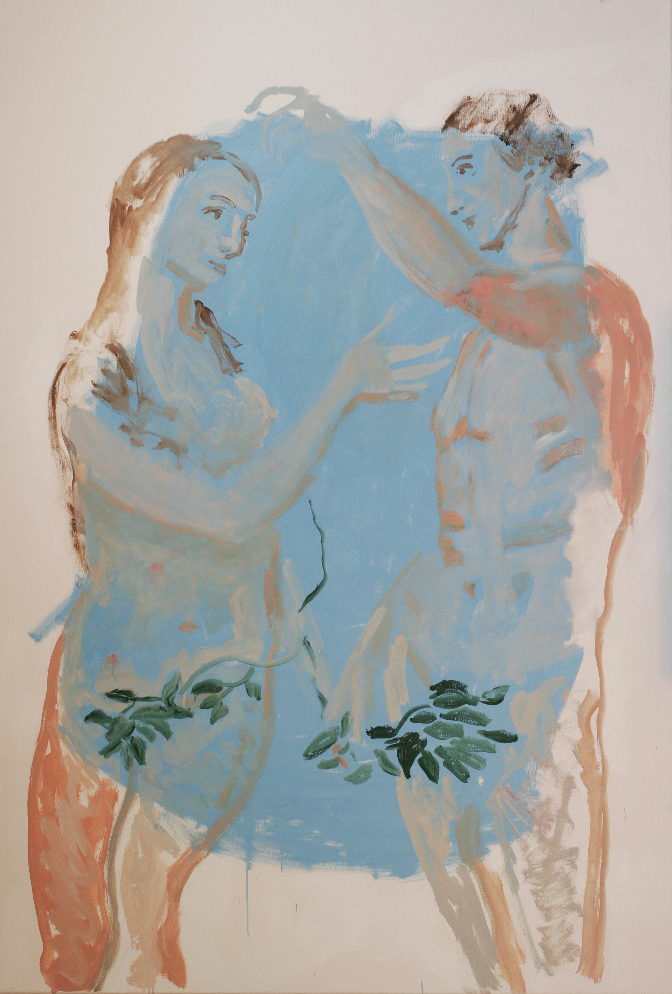 &quot;Adam & Eva&quot;, Öl auf Leinen, 2019, 160x110 cm   Instagram: grosserjudith  Hp: www.judith-grosser.com