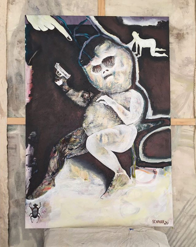 &quot;baby kim aka little rocket man&quot; - 90x130cm - 2020